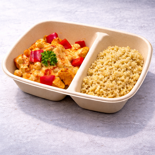 CHICKEN CURRY WITH CHICKPEAS AND QUINOA